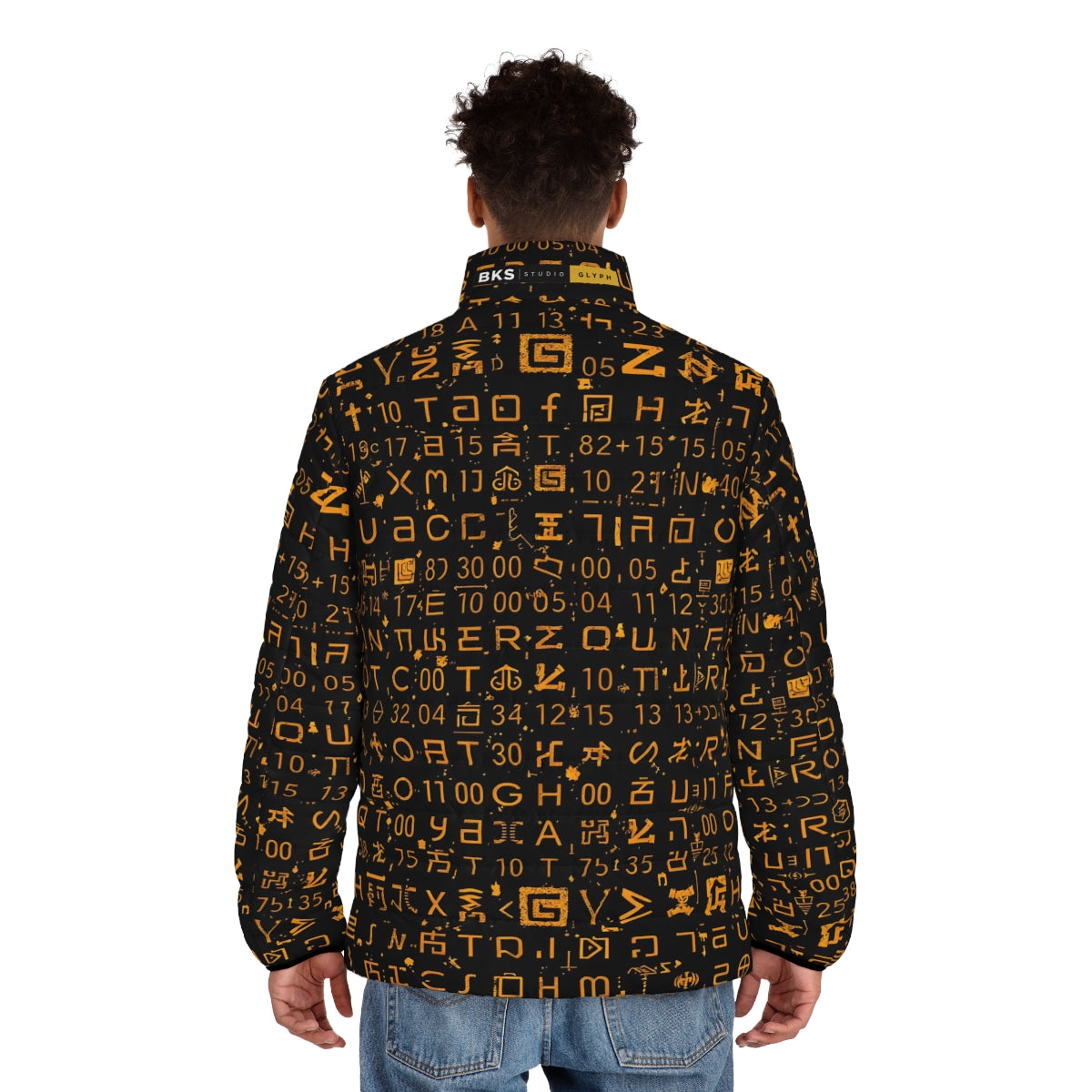 BKS Glyph Mesh Puffer - worn
