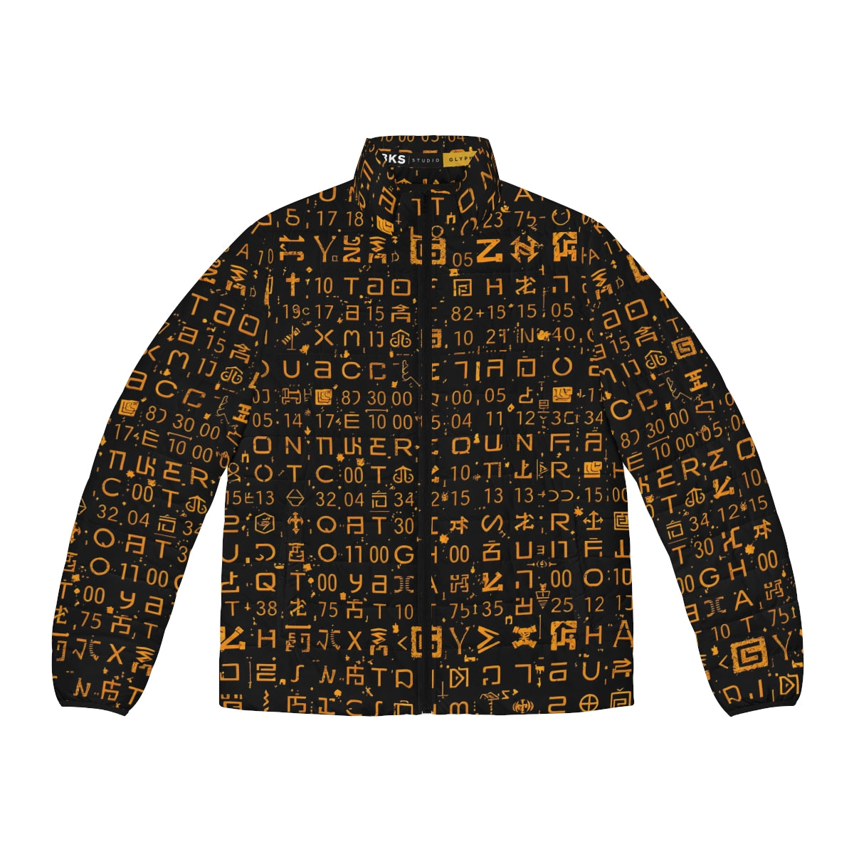 BKS Glyph Mesh Puffer - front
