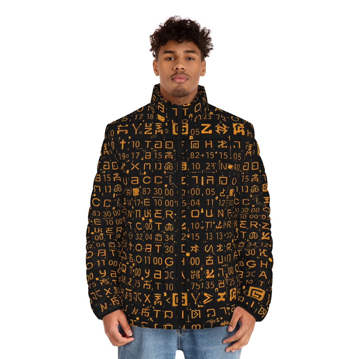 BKS Glyph Mesh Puffer - worn