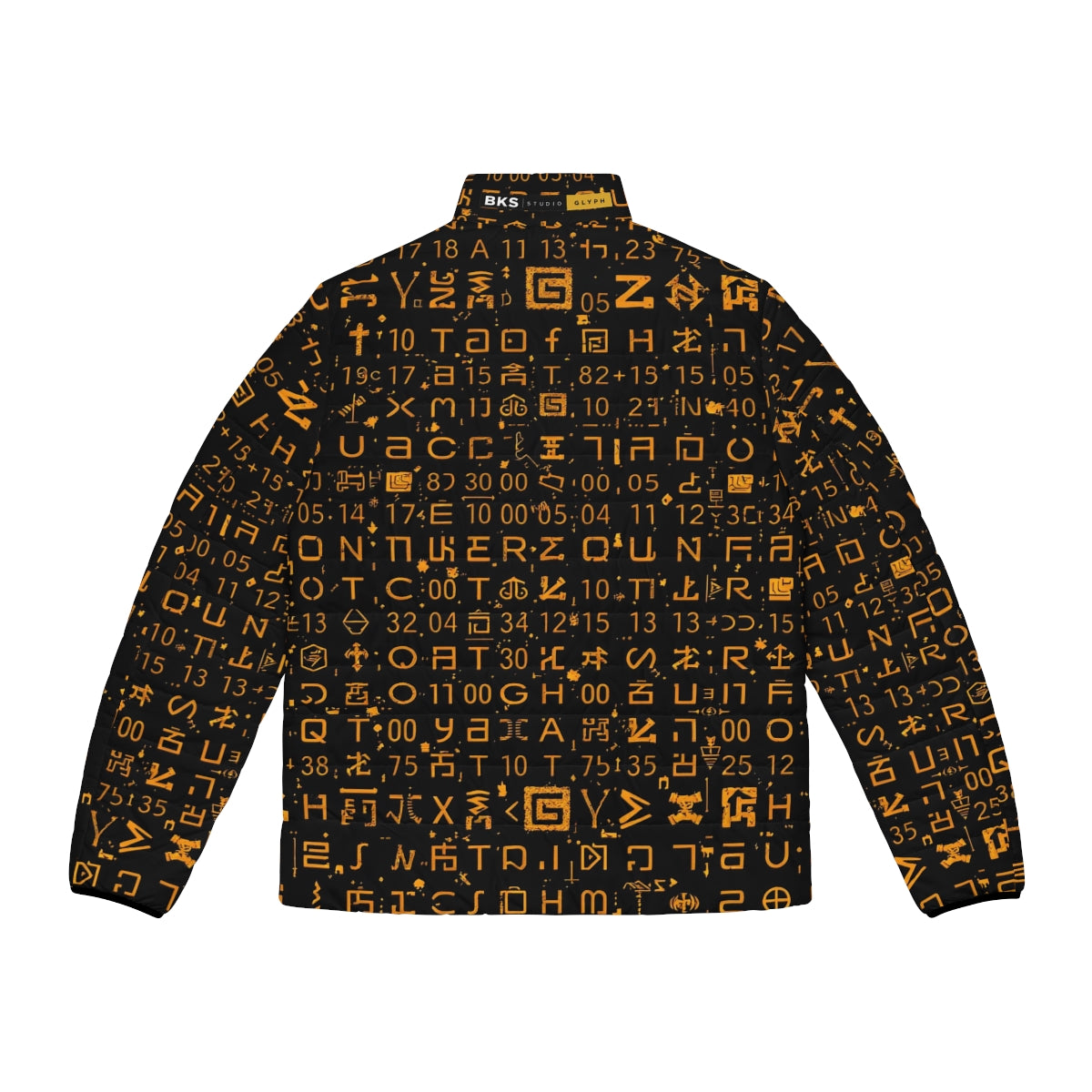 BKS Glyph Mesh Puffer - back