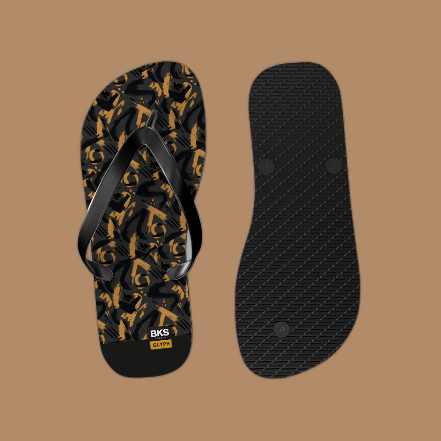 BKS Glyph Mosaic Sandals™ Flip Flops