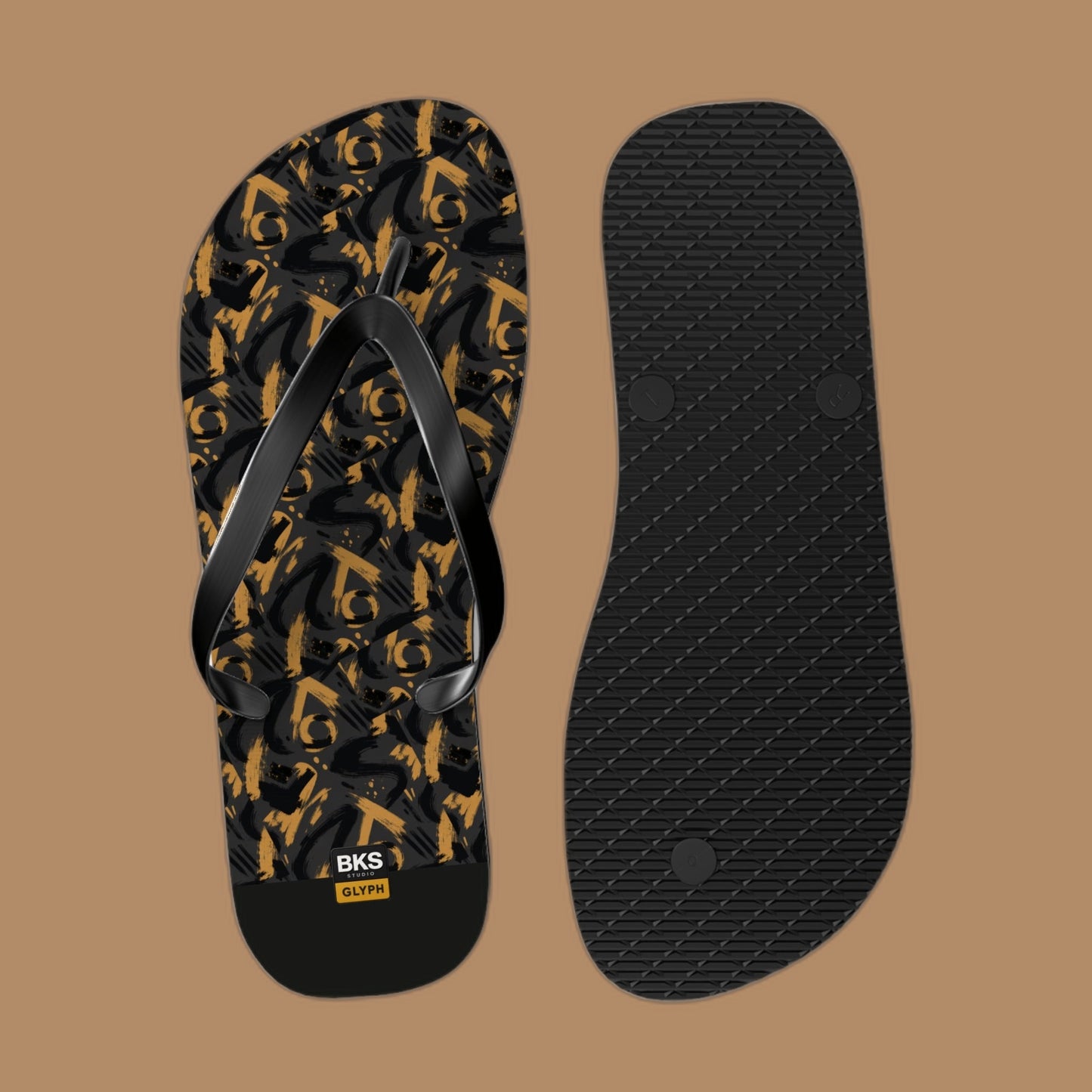 BKS Glyph Mosaic Sandals™ Flip Flops