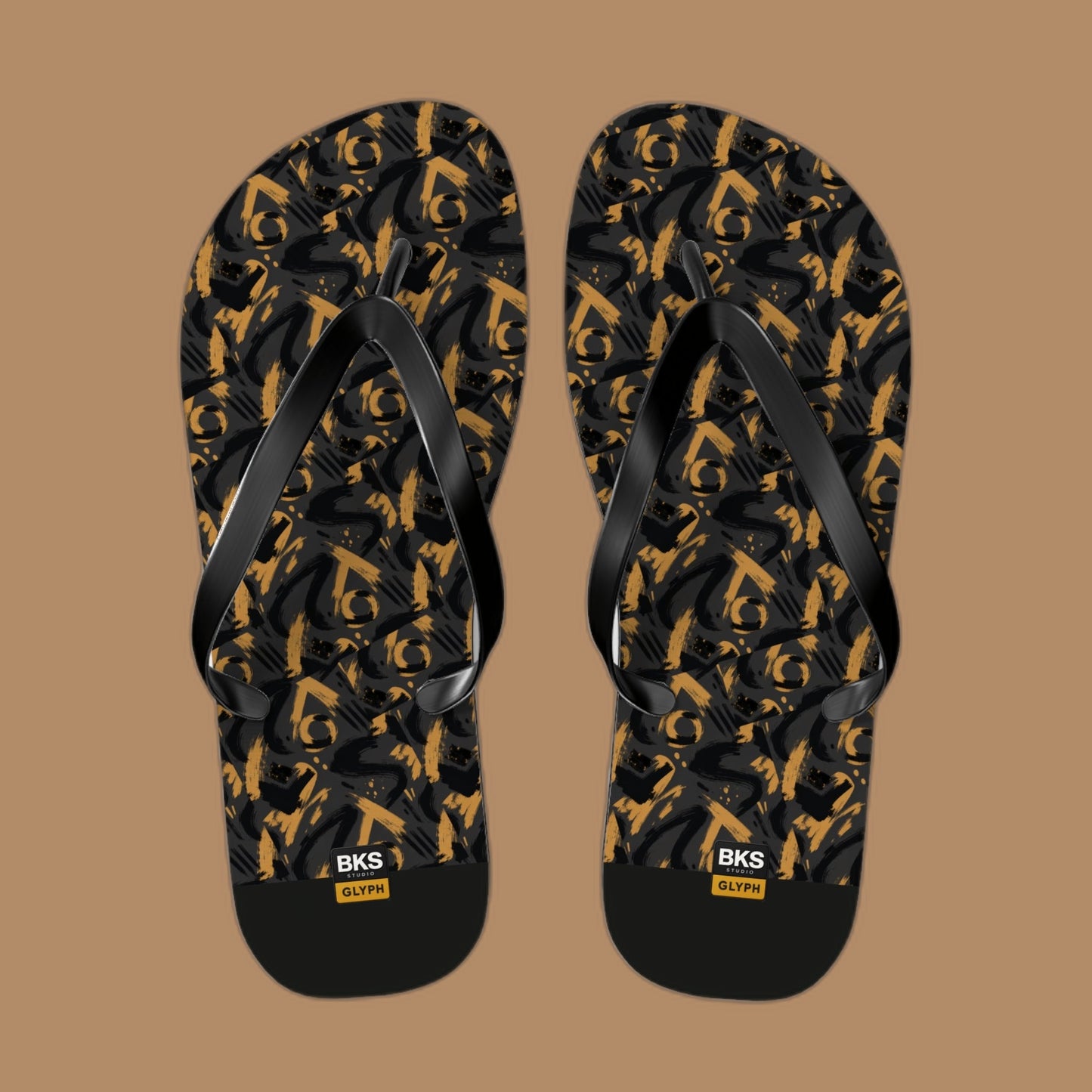 BKS Glyph Mosaic Sandals™ Flip Flops