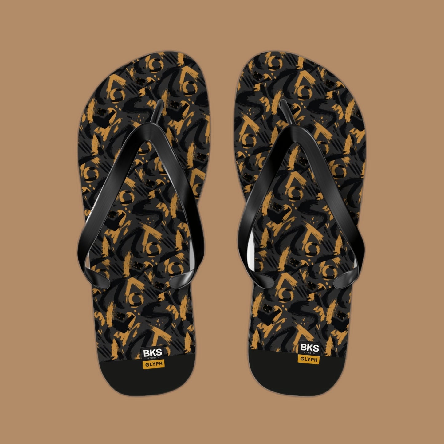 BKS Glyph Mosaic Sandals™ Flip Flops