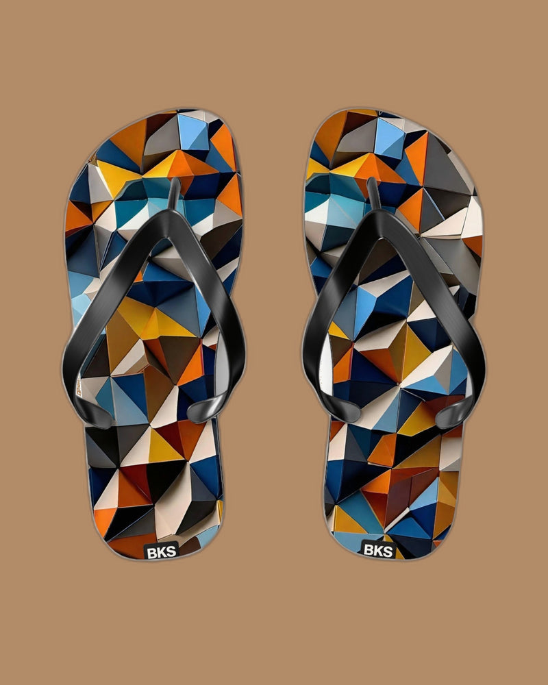 BKS Glyph Mosaic Triangle™ Flip Flops