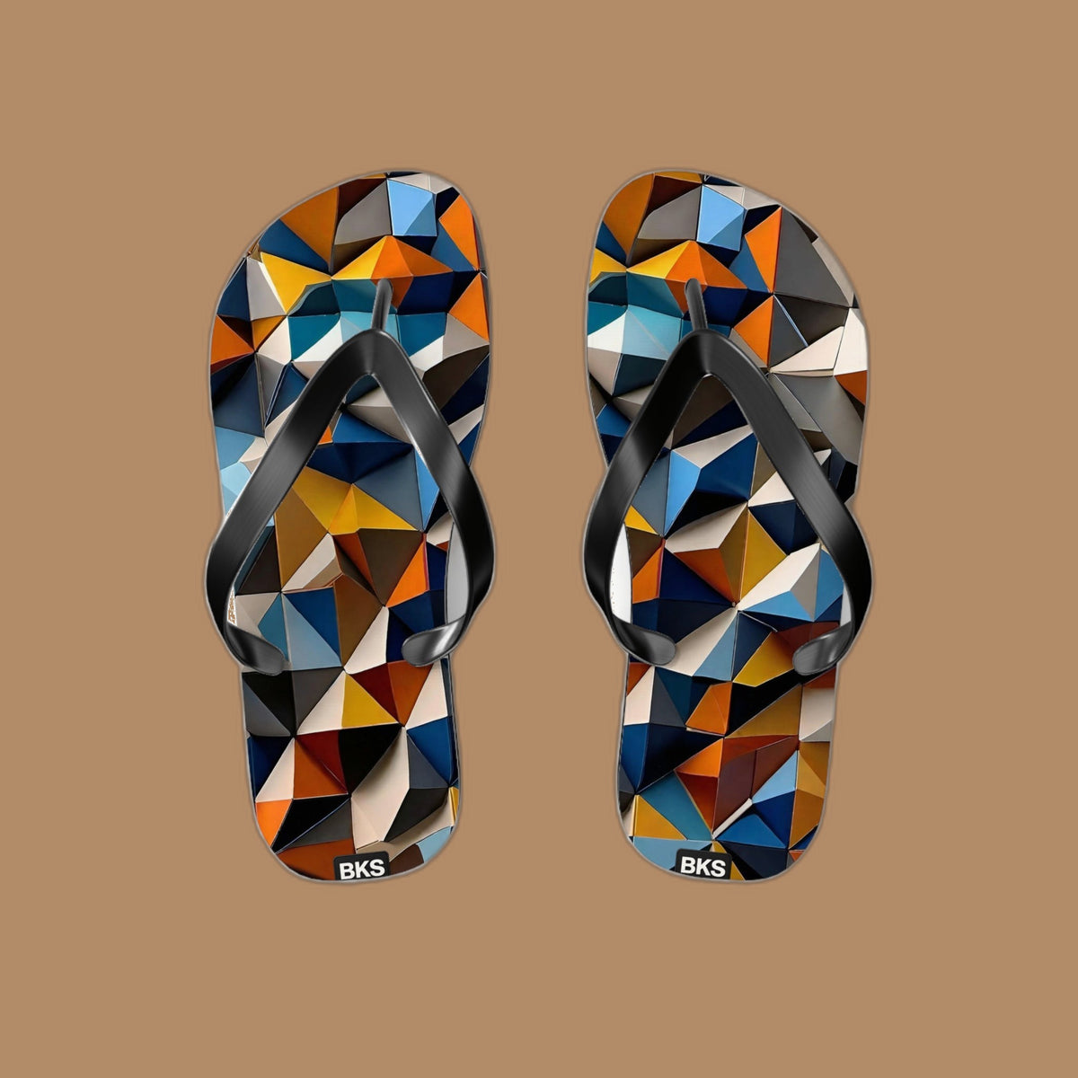 BKS Glyph Mosaic Triangle™ Flip Flops
