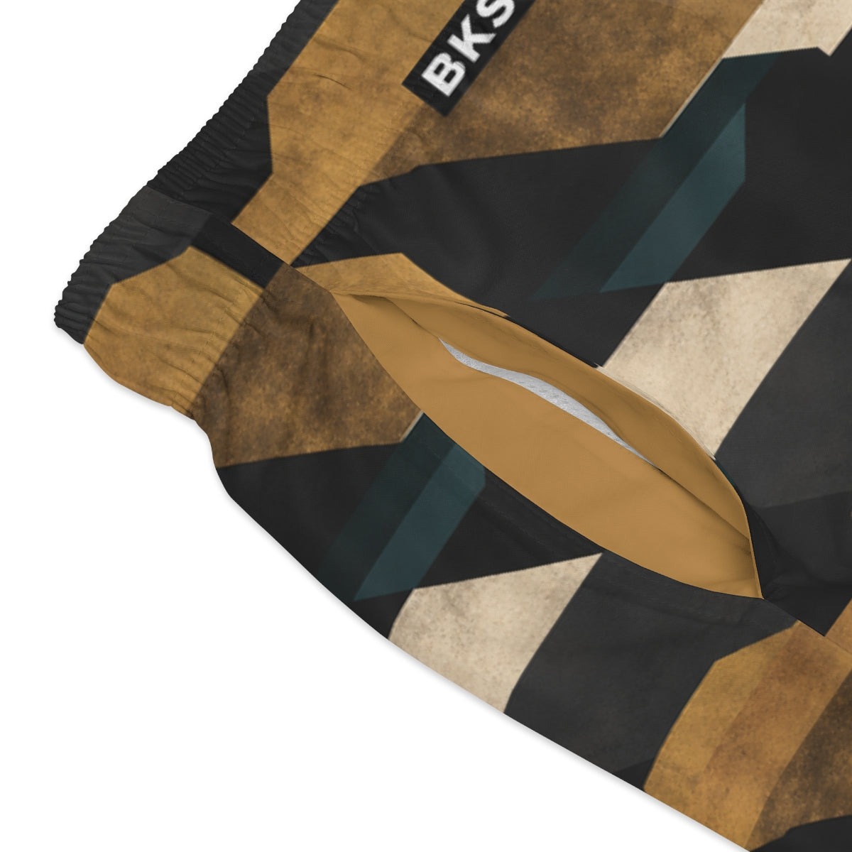 BKS Glyph Quill Swim Trunks - close-up