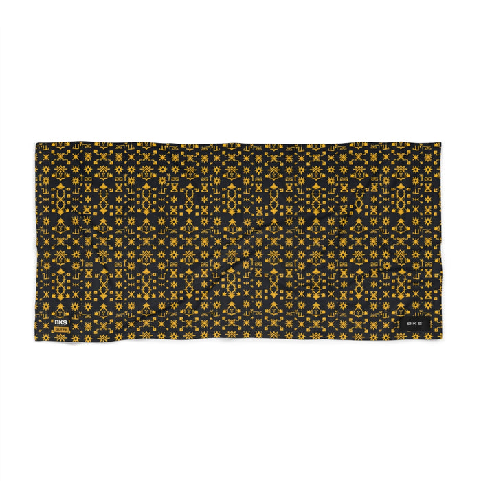 BKS Glyph Scroll™ Beach Towel