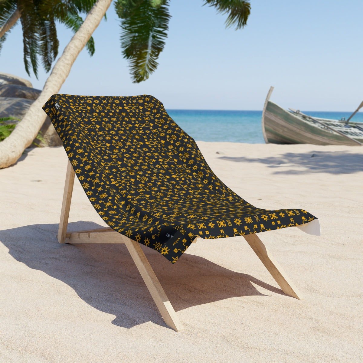 BKS Glyph Scroll™ Beach Towel — beach