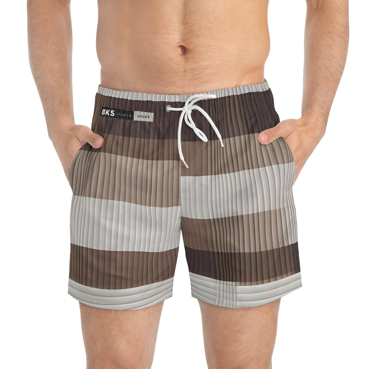BKS Hours Dial Swim Trunks - front-person