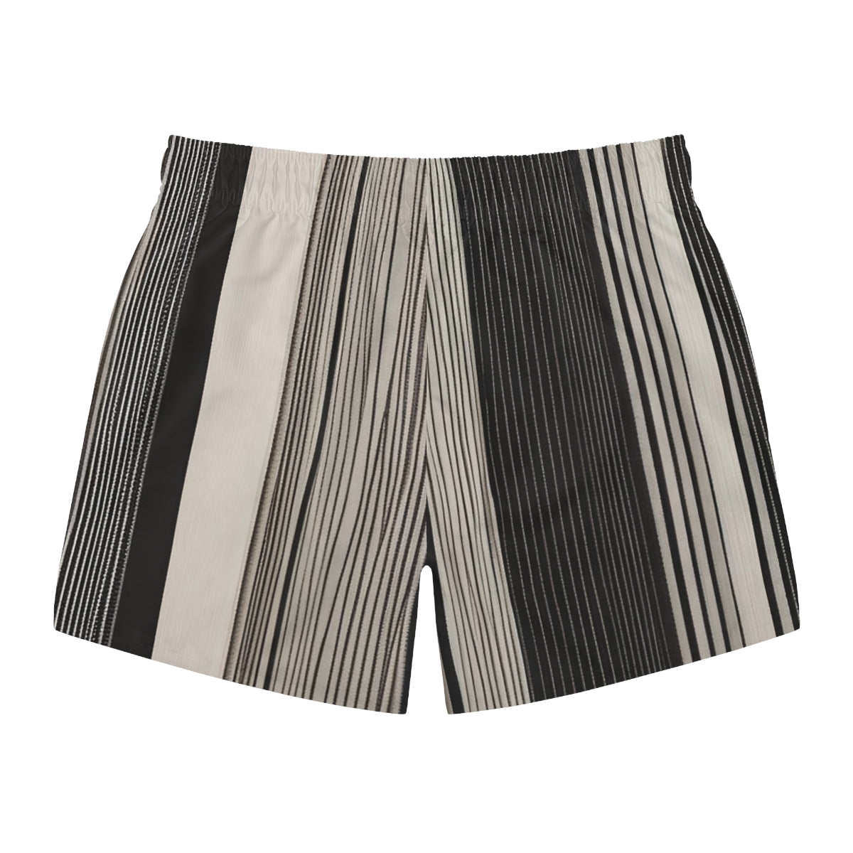 BKS Hours Striped Neutral Swim Trunks - back
