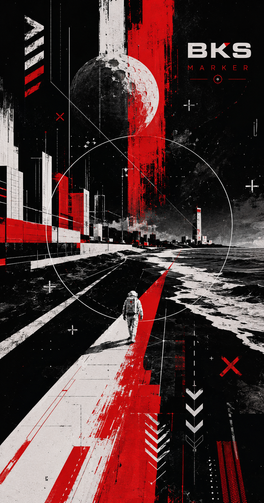 BKS Marker Astro beach towel — poster