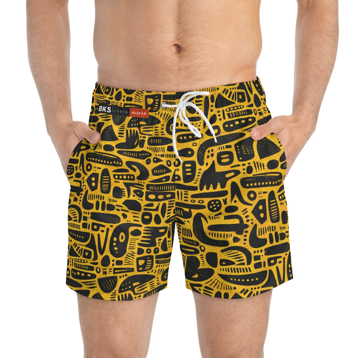 BKS Marker Glow Swim Trunks - front-person
