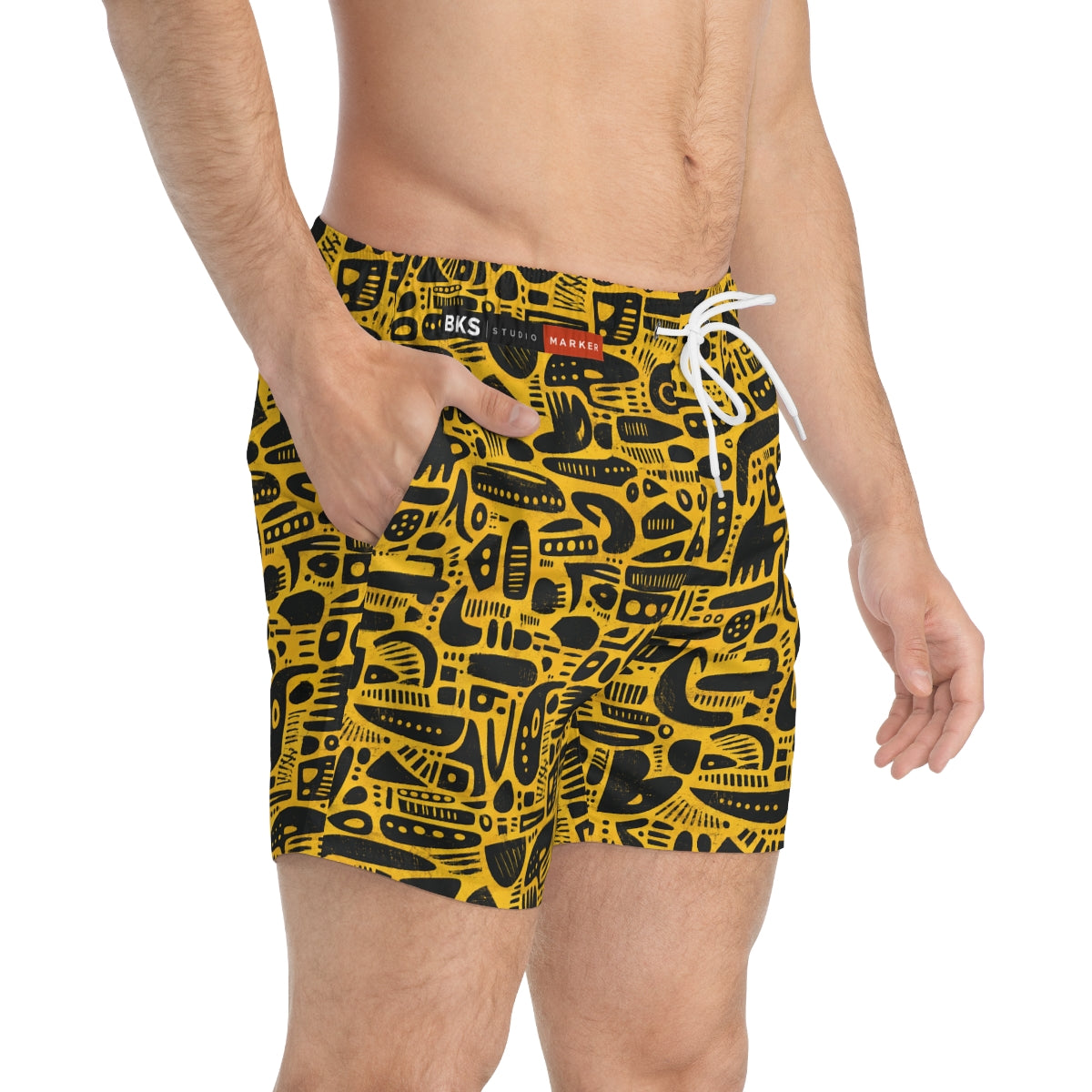 BKS Marker Glow Swim Trunks - side-person
