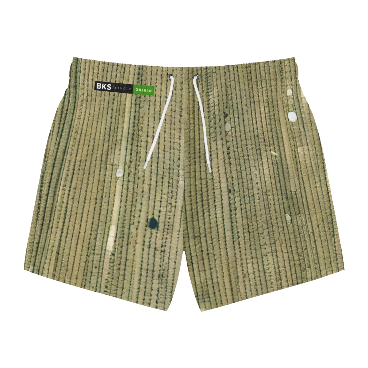 BKS Origin Green Bamboo Swim Trunks - front