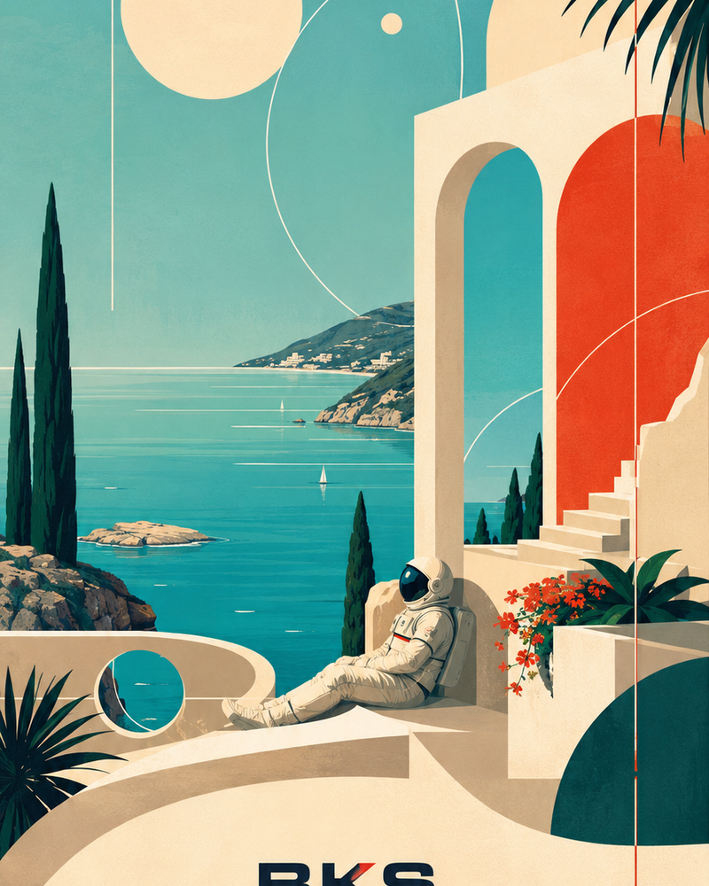 BKS Riviera Astro™ Beach Towel