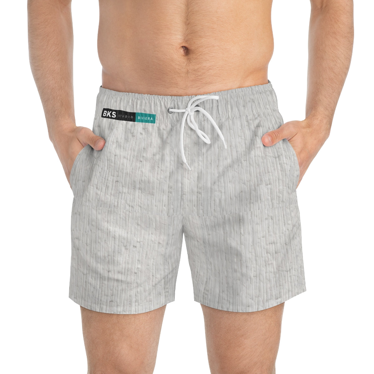 BKS Riviera Travertine Swim Trunks - front-person