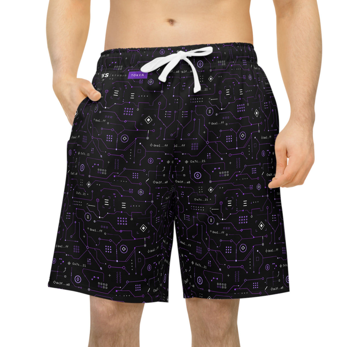 BKS Token Circuit™ Athletic Shorts — worn, front
