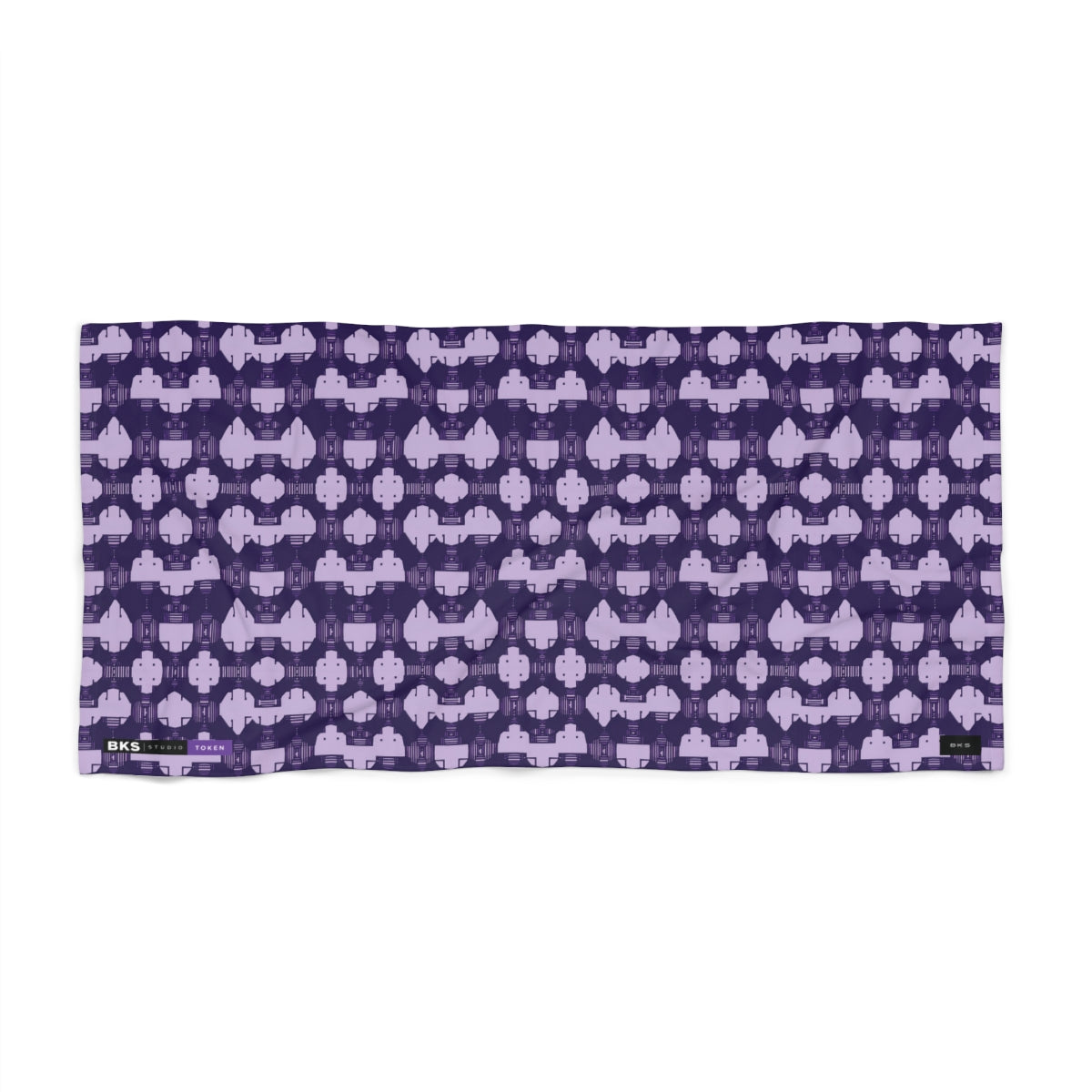 BKS Token Grid™ Beach Towel — front view