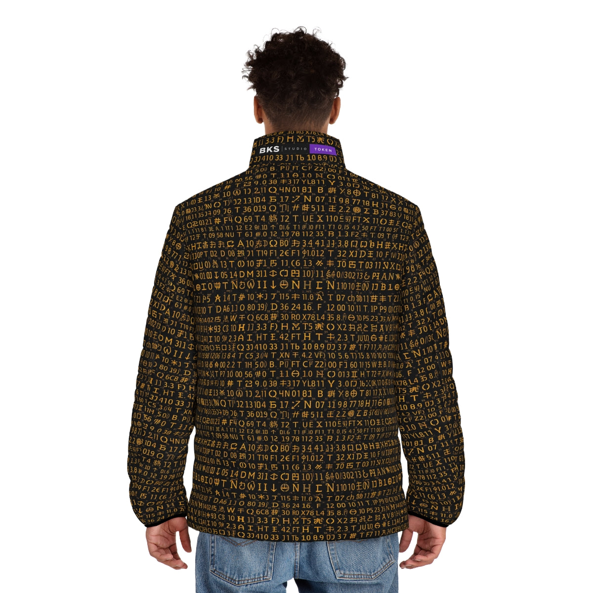 BKS Token Grid Puffer - worn