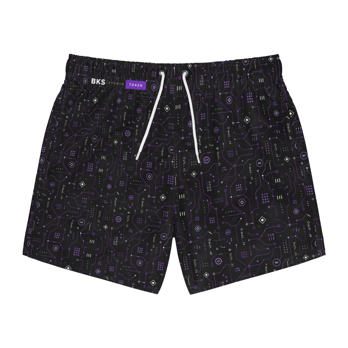 BKS Token Hash Swim Trunks - front