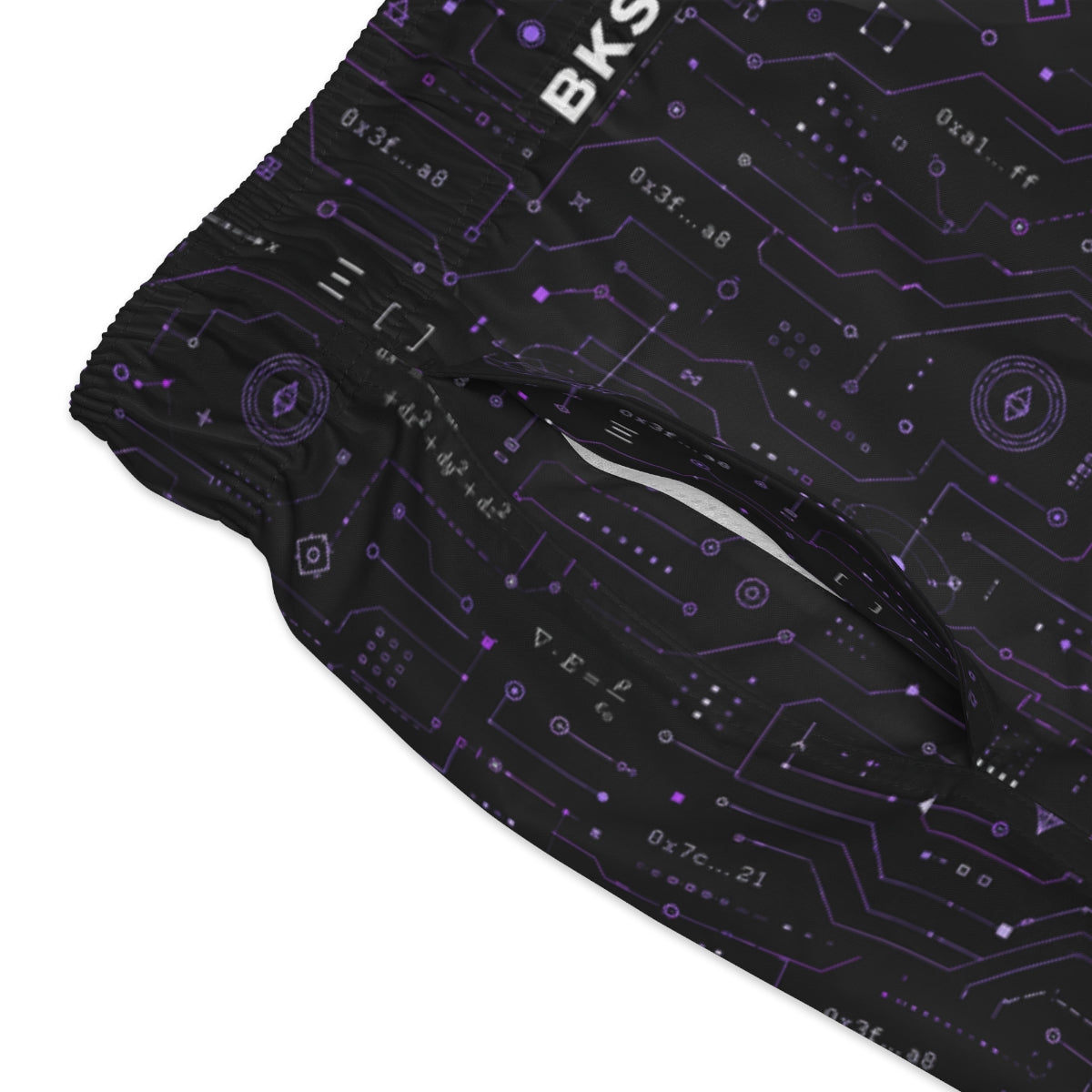 BKS Token Mesh Swim Trunks - close-up