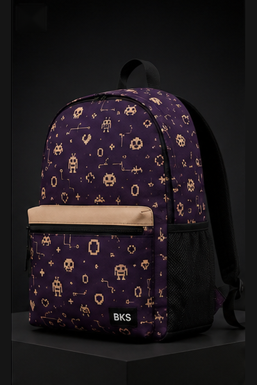 BKS Token Sprite Cache™ Backpack — Featured view, 8-bit sprite pezza
