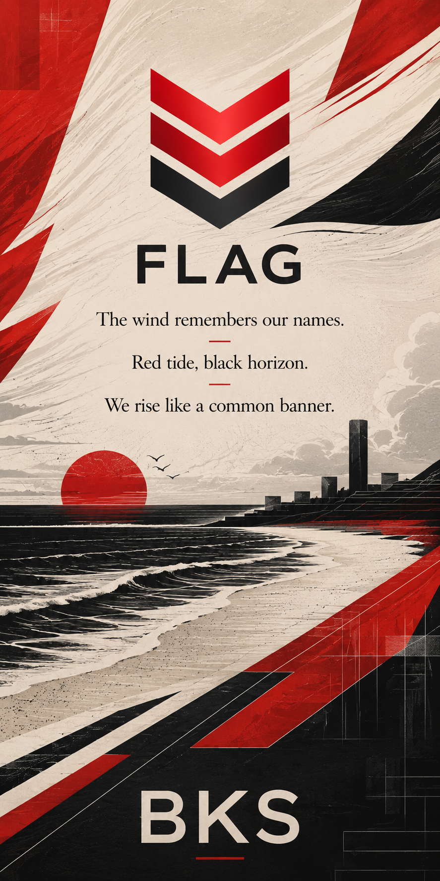 BKS flag beach towel hero