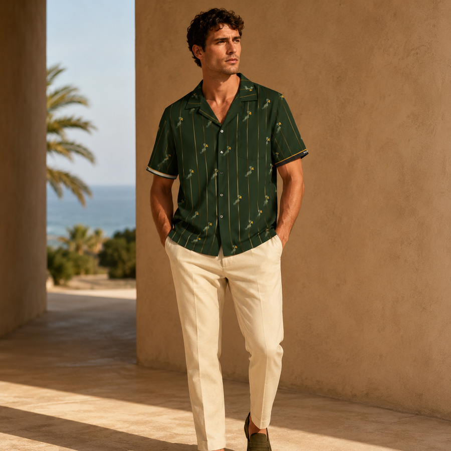 Camicia Hawaiana BKS — Origine Pellicano