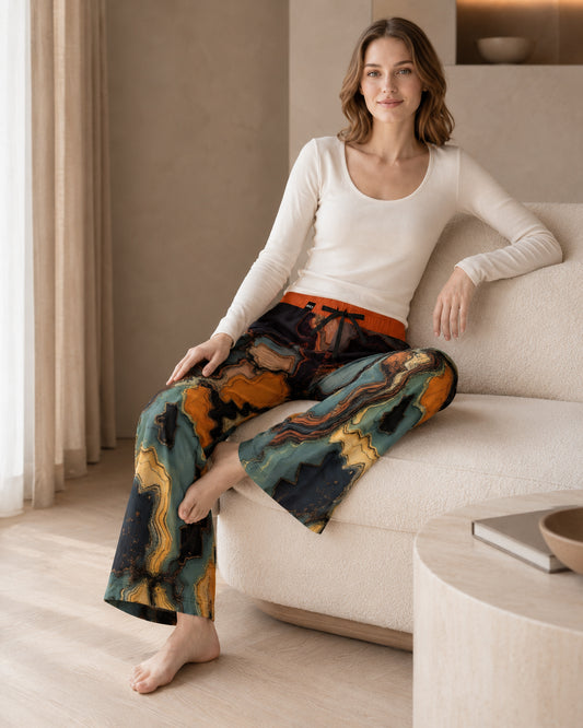 BKS Flag Citrus™ Lounge Pants — hero editorial 1, worn lifestyle