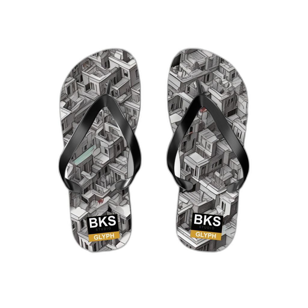 BKS Glyph Tile™ Flip Flops