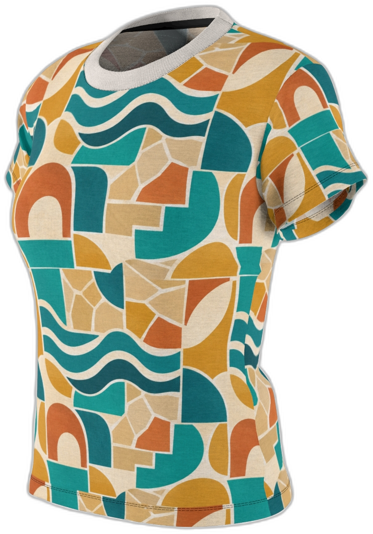 BKS Riviera Bloom Women's AOP Tee